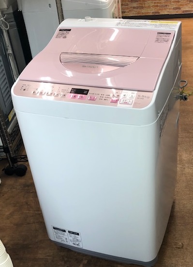 2017年製　シャープ　全自動洗濯乾燥機　ES-TX5A-P