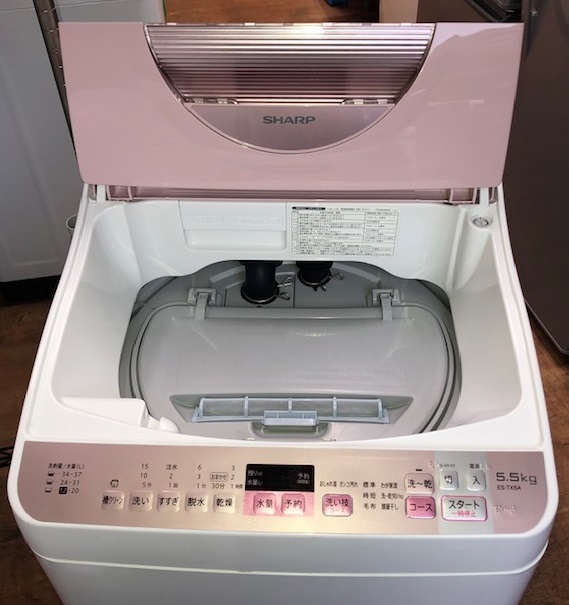 2017年製 シャープ 全自動洗濯乾燥機 ES-TX5A-P | 中古家電と中古家具