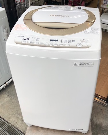 2015年製　東芝　全自動洗濯機　AW-7D2(W)