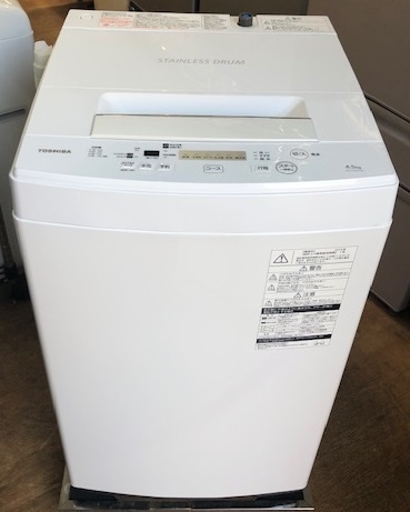 通常在庫品 TOSHIBA 洗濯機 AW-45M7 2019年製 - 洗濯機