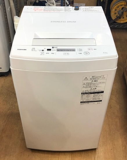 2019年製 東芝 全自動洗濯機 AW-45M7(W) | 中古家電と中古家具なら横浜