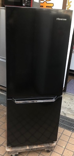 2019年製　ハイセンス　２ドア冷凍冷蔵庫　HR-D15CB
