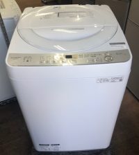 2019年製　シャープ　全自動洗濯機　ES-GE6C-W