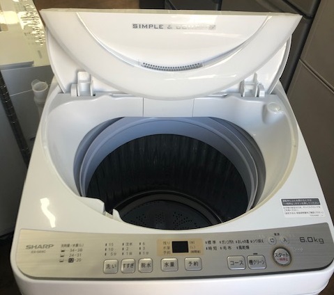 2019年製 シャープ 全自動洗濯機 ES-GE6C-W | 中古家電と中古家具なら 