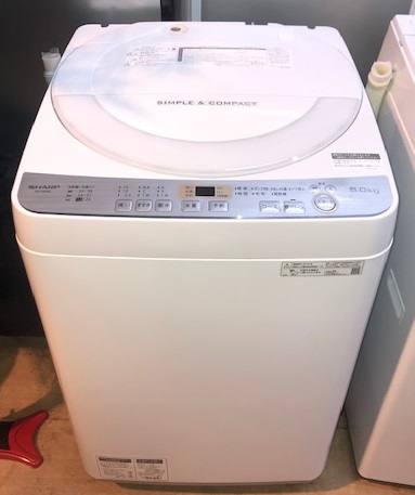 2019年製　シャープ　全自動洗濯機　ES-GE6C-W