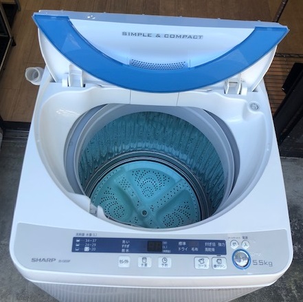2015年製 シャープ 全自動洗濯機 ES-GE55P-A | 中古家電と中古家具なら 