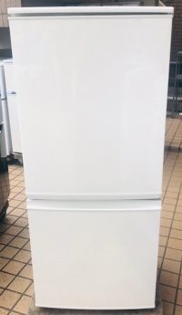 2016年製　シャープ　2ドア冷凍冷蔵庫　SJ-D14B-W
