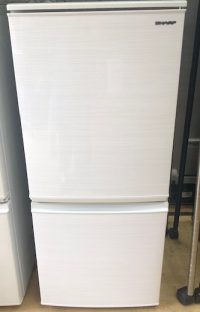 2020年製　シャープ　2ドア冷凍冷蔵庫　SJ-D14F-W