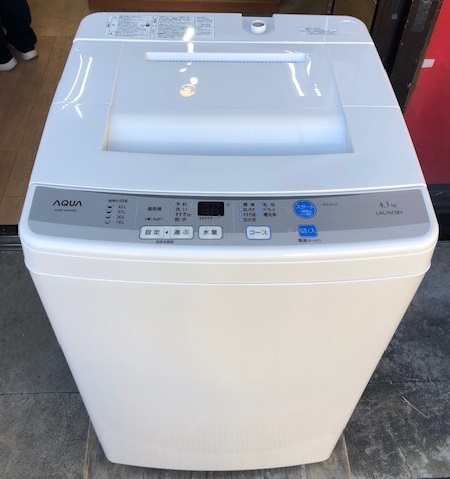 2016年製　アクア　全自動洗濯機　　AQW-S45D