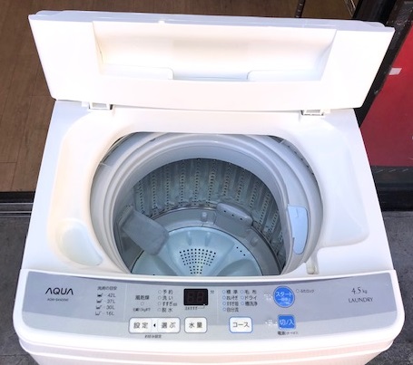 2016年製 アクア 全自動洗濯機 AQW-S45D | 中古家電と中古家具なら横浜 