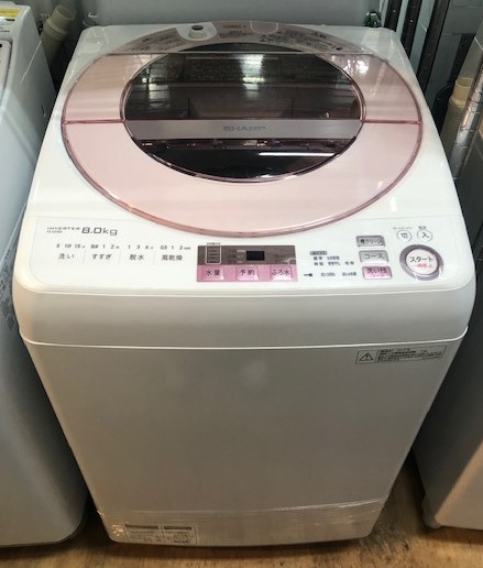 2017年製　シャープ　全自動洗濯機　ES-GV8A-P