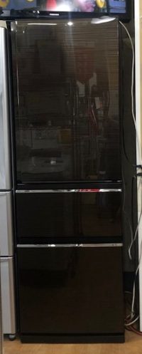 2017年製　三菱　3ドア冷凍冷蔵庫　MR-CX37A-BR1
