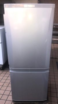 2017年製　三菱　２ドア冷凍冷蔵庫　MR-P15A-S