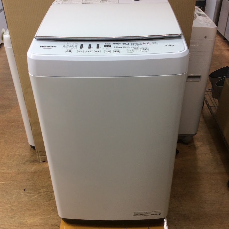 Hisense　洗濯機5.5K　2021年製　HW-G55B