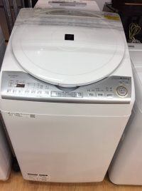 2019年製 シャープ 縦型洗濯乾燥機 ES-TX8C-W